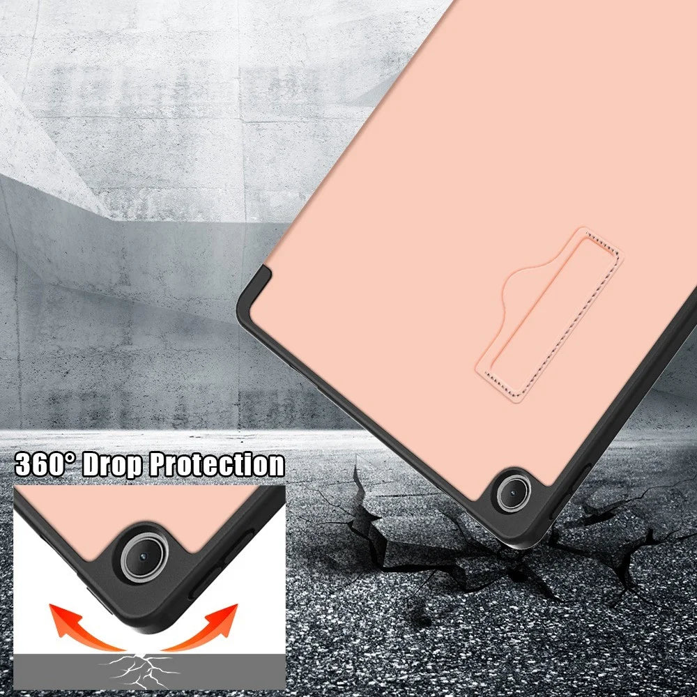 For Lenovo Tab M10 Plus (3rd Gen) / Xiaoxin Pad 2022 10.6 inch 125F / 128F Stand PU Leather + TPU Tablet Case Shockproof Cover - Rose Gold - 6