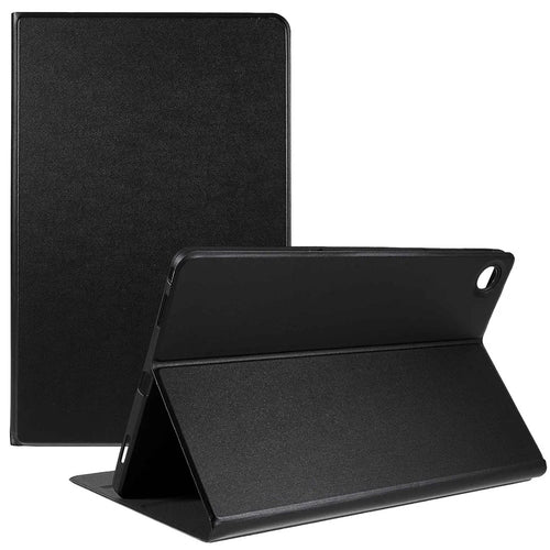 PU Leather Drop-Proof Case for Lenovo Tab M10 Plus (3rd Gen) / Xiaoxin Pad 2022 10.6 inch Tablet Stand Cover - Black - 1
