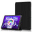 For Lenovo Tab M10 Plus (3rd Gen) / Xiaoxin Pad 2022 10.6 inch Tri-Fold Stand PU Leather + TPU Tablet Cover - Black - 1