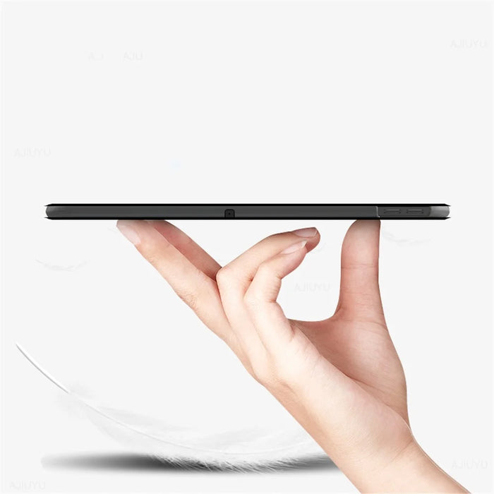 For Lenovo Tab M10 Plus (3rd Gen) / Xiaoxin Pad 2022 10.6 inch Tri-Fold Stand PU Leather + TPU Tablet Cover - Black - 4