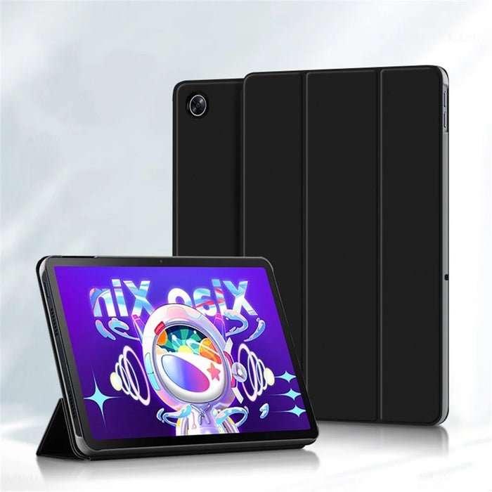 For Lenovo Tab M10 Plus (3rd Gen) / Xiaoxin Pad 2022 10.6 inch Tri-Fold Stand PU Leather + TPU Tablet Cover - Black - 6
