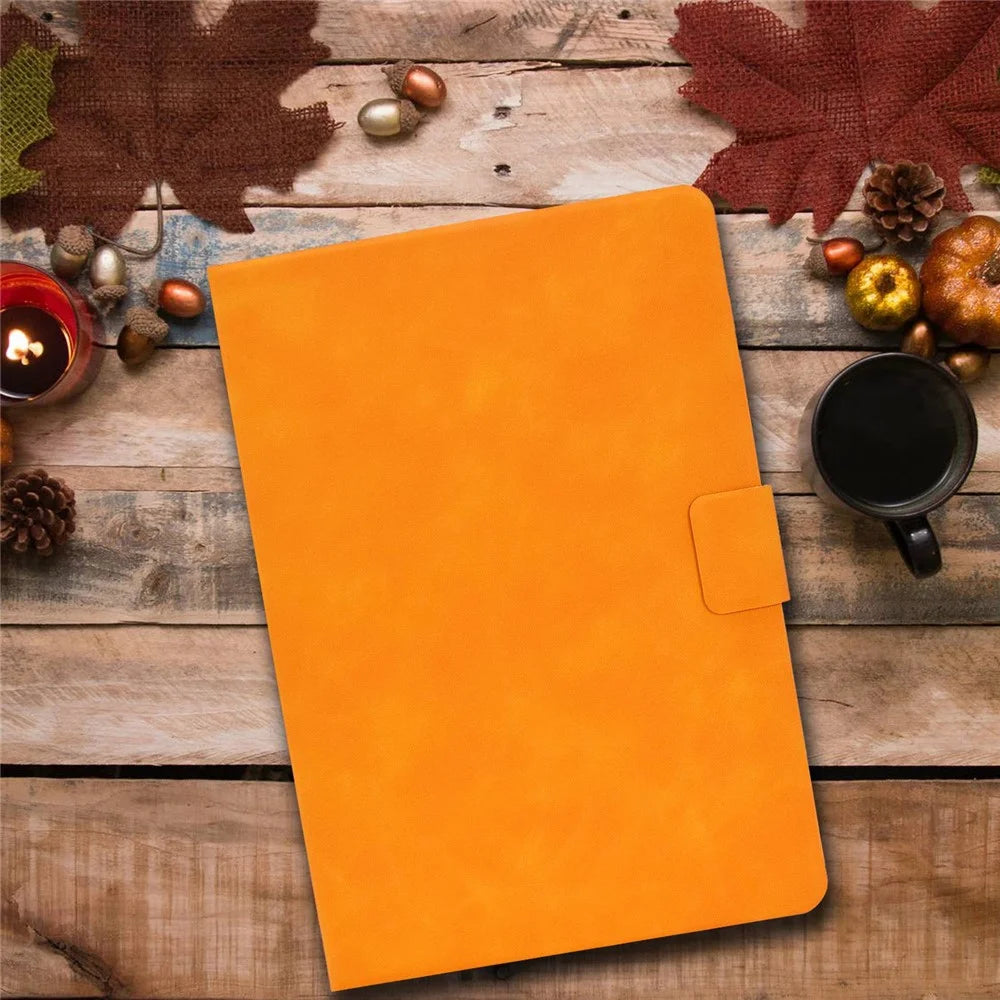 For Lenovo Tab M10 (Gen 3) TB-328F Split Leather Flip Stand Cover Auto Sleep/Wake Function Smart Tablet Case with Card Holders- Khaki - 7