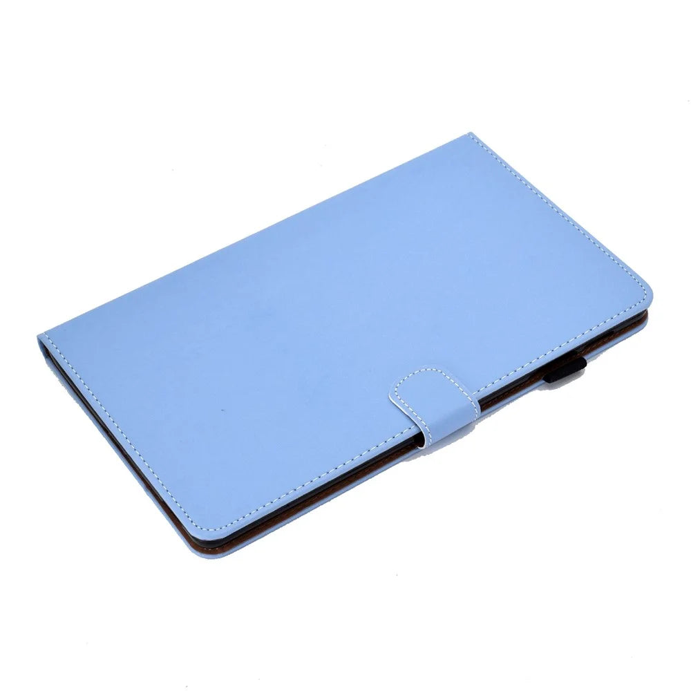 For Lenovo Tab M10 (Gen 3) TB-328F Fold Stand Magnetic Flip Case PU Leather Auto Sleep/Wake Cover with Card Slots and Pencil Holder - Blue - 5