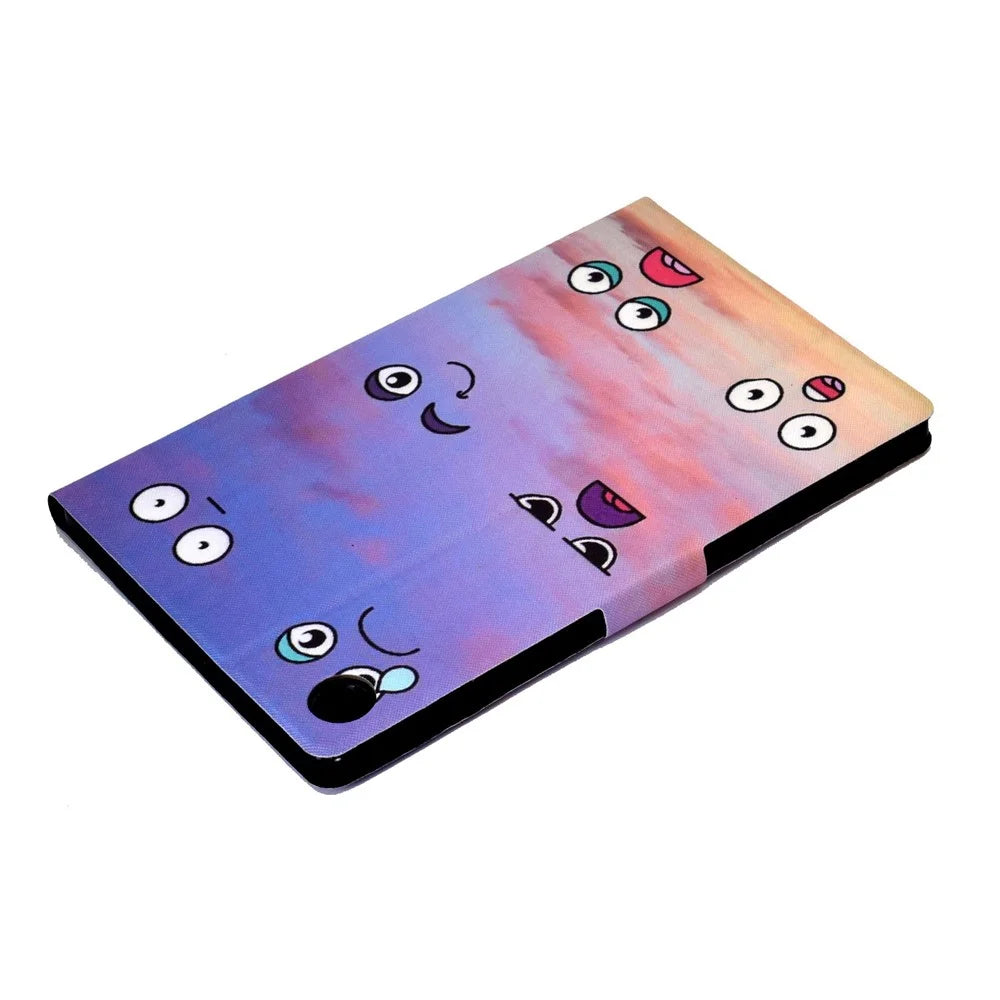 For Lenovo Tab M10 (Gen 3) TB-328FU / TB-328XU B1 Pattern Printing Stand PU Leather Folio Case Card Slots Smart Auto Wake / Sleep Shell with Pencil Holder - Expression - 5