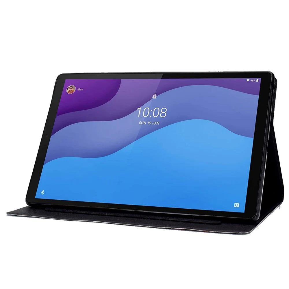 For Lenovo Tab M10 (Gen 3) TB-328FU / TB-328XU B2 Pattern Printing Stand Protective Case Auto Sleep / Wake Function PU Leather Smart Cover with Card Slots - Mandala - 3