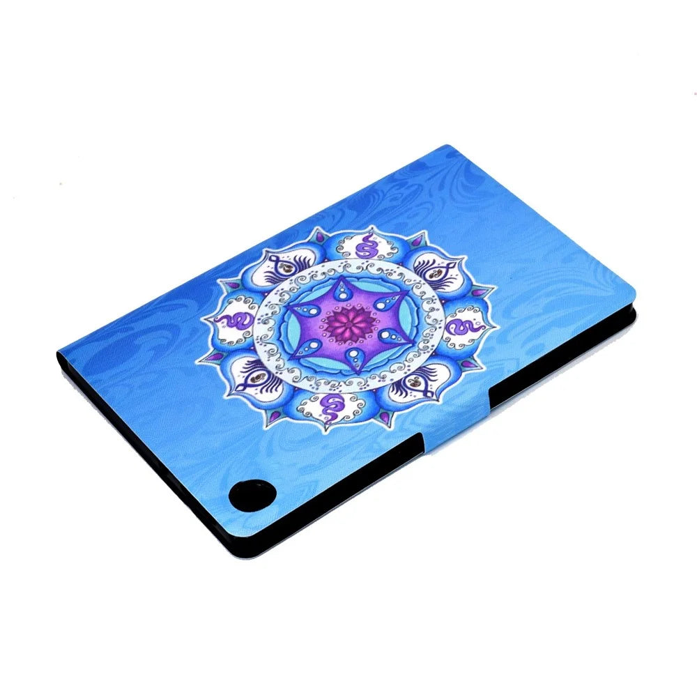 For Lenovo Tab M10 (Gen 3) TB-328FU / TB-328XU B2 Pattern Printing Stand Protective Case Auto Sleep / Wake Function PU Leather Smart Cover with Card Slots - Mandala - 6