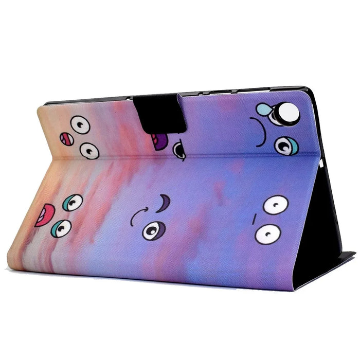 Protective Case for Lenovo Tab M10 Plus (3rd Gen) / Xiaoxin Pad 2022 10.6 inch Pattern Printing Tablet Leather Cover with Card Slots Stand - Emotion - 4