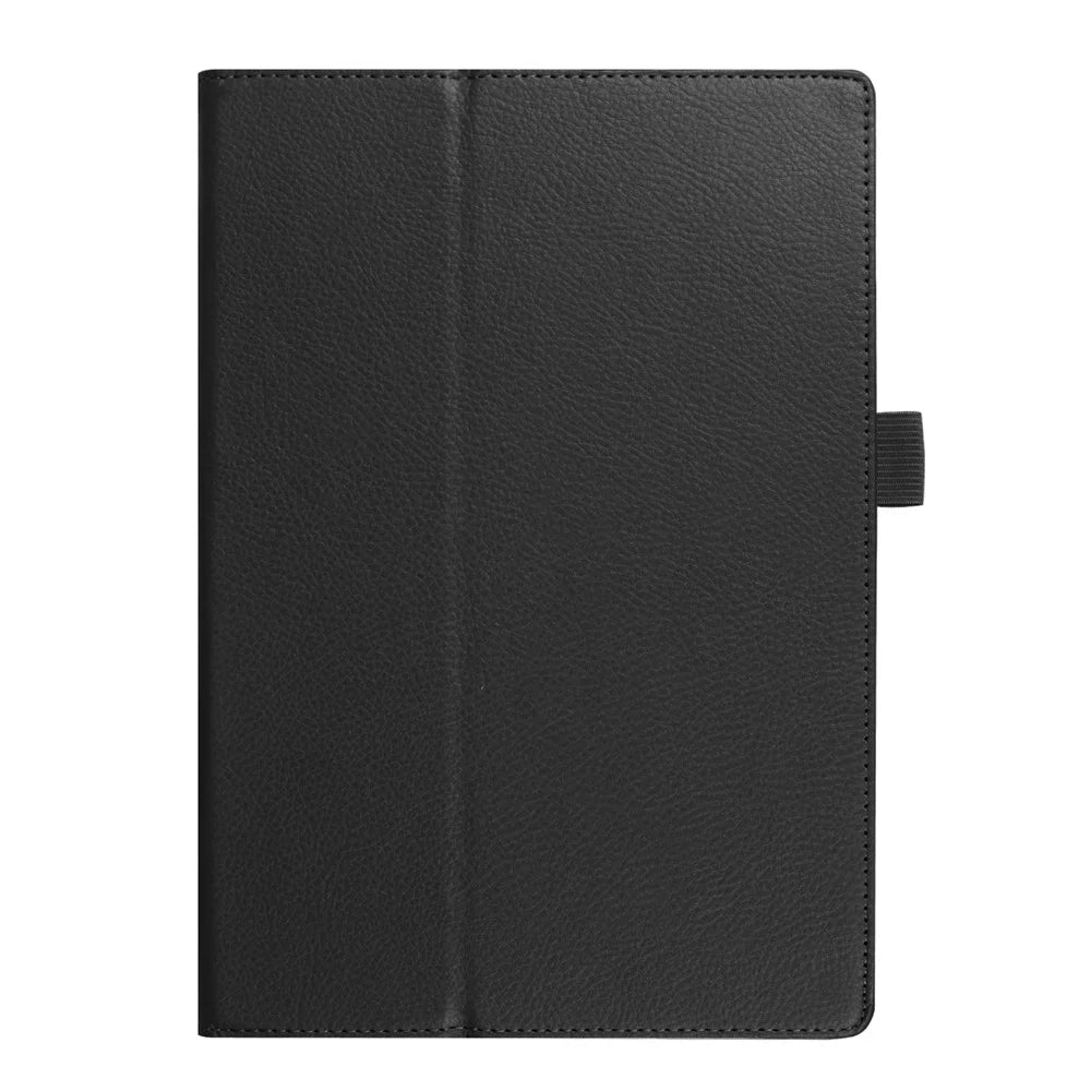 Universal Litchi Grain Leather Stand Shell Case for Lenovo Tab 4 10 Plus / Tab 4 10 - Black - 2