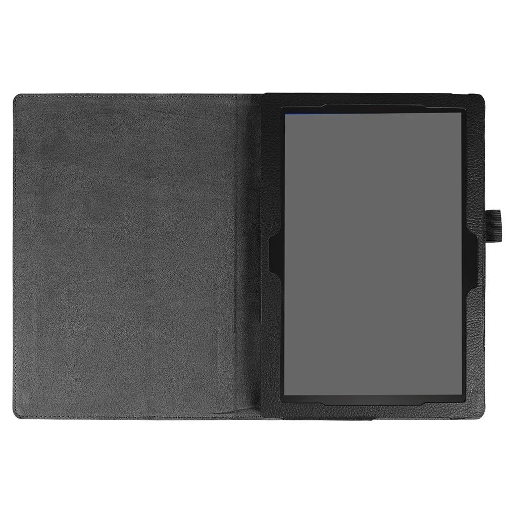 Universal Litchi Grain Leather Stand Shell Case for Lenovo Tab 4 10 Plus / Tab 4 10 - Black - 4