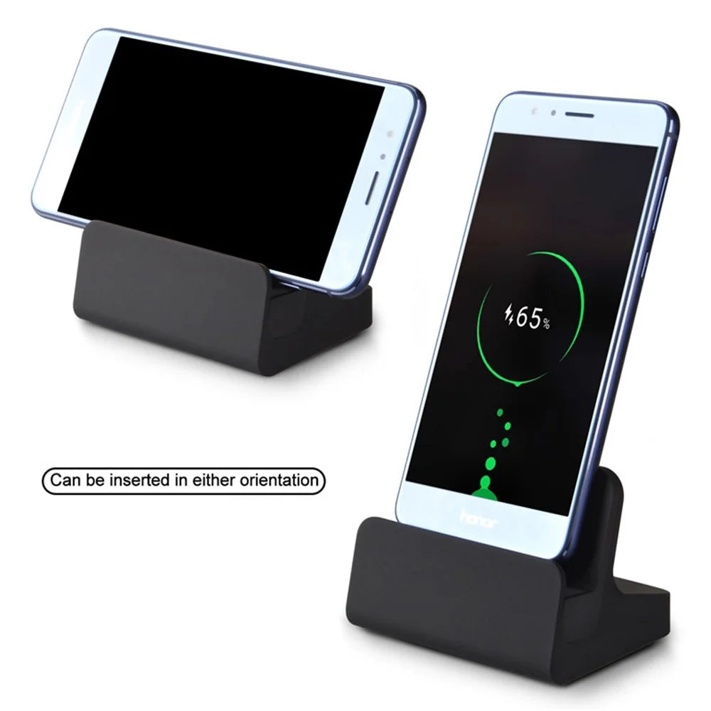USB Type-C Charge Data Sync Mobile Phone Charging Stand Dock - 1