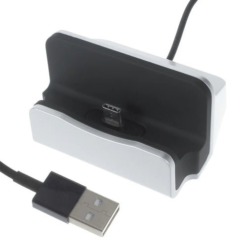 Type-C USB Charging Sync Cradle Dock for OnePlus Two, Letv 1s, Huawei Nexus 6P - Silver Color - 1