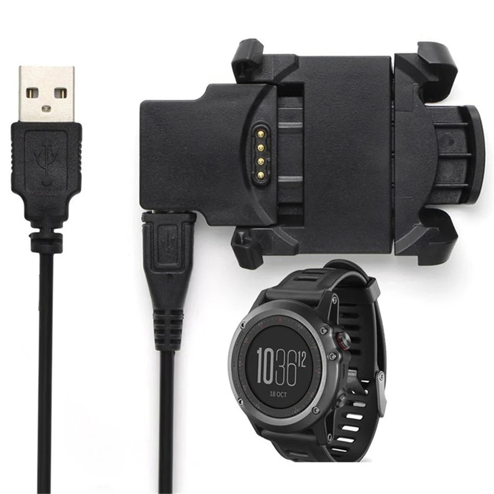 Smart Watch Charging Clip Dock with USB Cable for Garmin Fenix 3 - 1