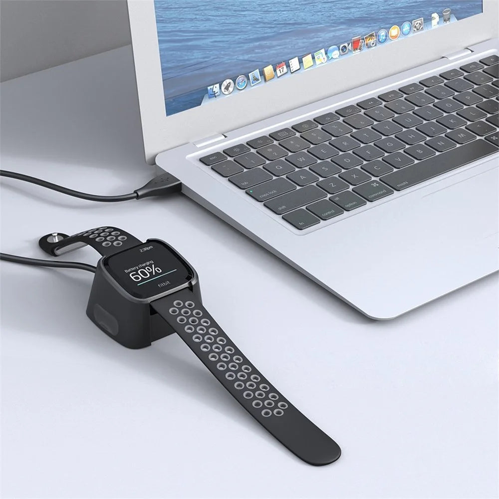 USB Charging Cable Cradle Station for Fitbit Versa Smart Watch - 6