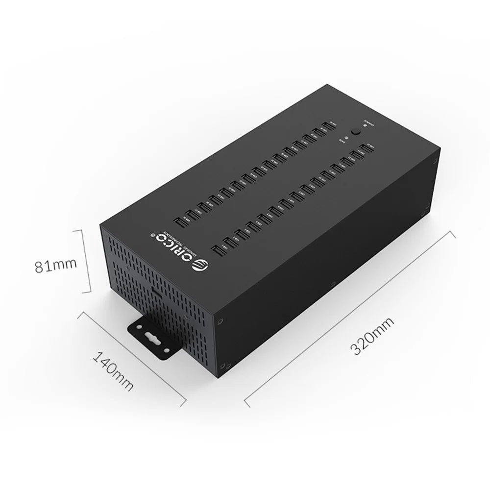 ORICO 30 Ports Industrial USB2.0 HUB for SD TF Card Reader U Disk Batch Data Test Copy - 4