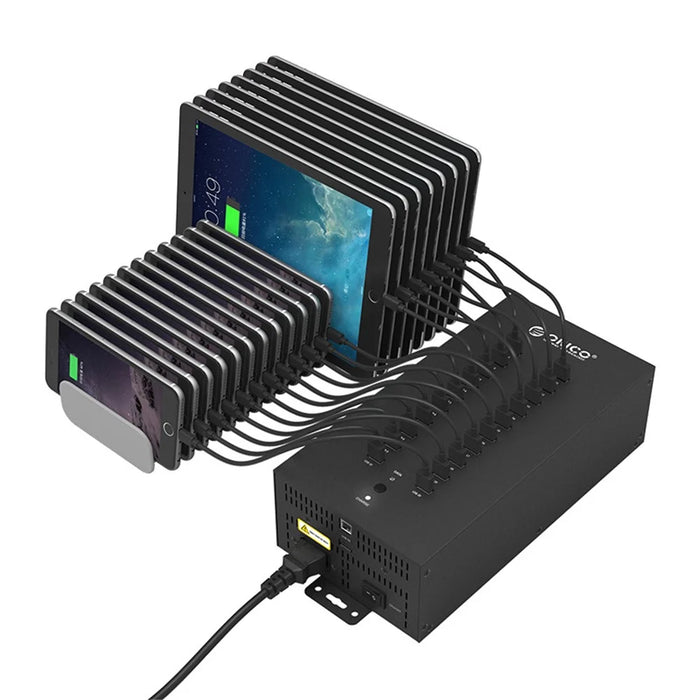 ORICO 20 Ports Industrial USB2.0 HUB for U Disk Batch Data Test Copy SD TF Card Reader - 2
