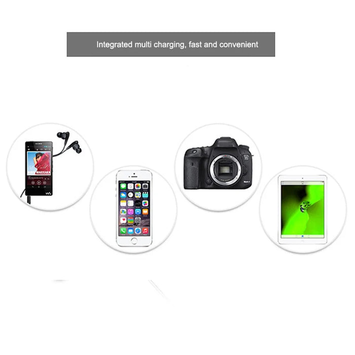A9+ 8-Port USB+Type C 40W Quick Charge Adapter with LCD Display QC 3.0 Wall Charger - AU Plug - 5