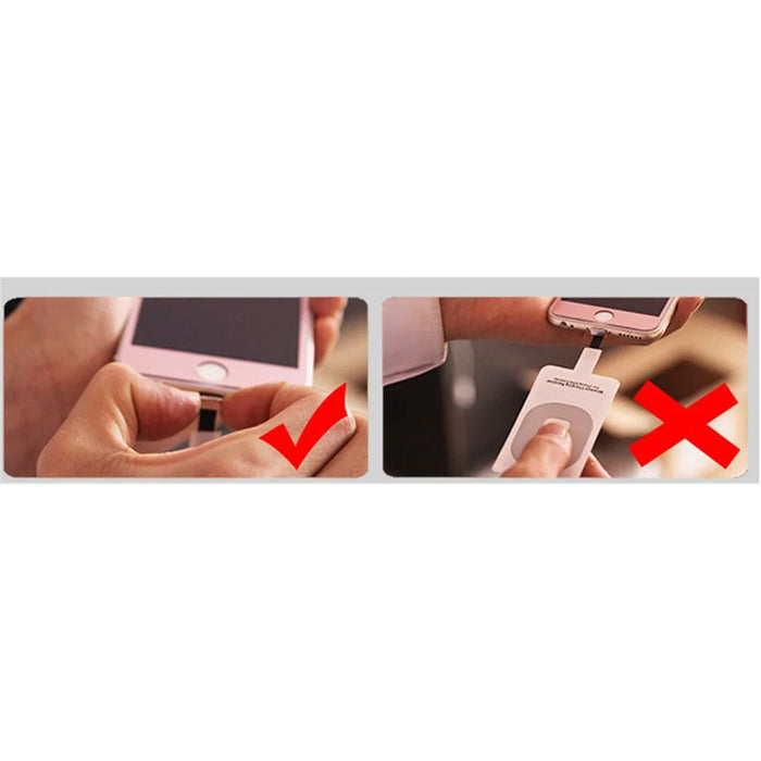 Universal Micro USB Plug Qi Wireless Charging Receiver Pad for Android Phones (Narrow-interface Up) - 7