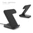 F11 2 in 1 Wireless Charging Stand Qi Fast Charger for iPhone Samsung Phone Apple Watch - Black - 2