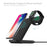 F11 2 in 1 Wireless Charging Stand Qi Fast Charger for iPhone Samsung Phone Apple Watch - Black - 4