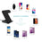 F11 2 in 1 Wireless Charging Stand Qi Fast Charger for iPhone Samsung Phone Apple Watch - Black - 7