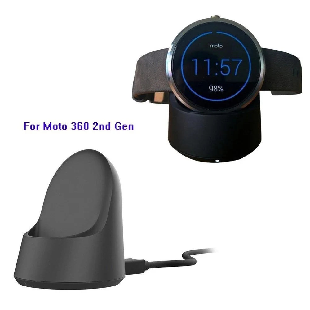 Wireless Charger Cradle Dock for Moto 360 2nd Gen 42mm & 46mm Smart Watch - 1