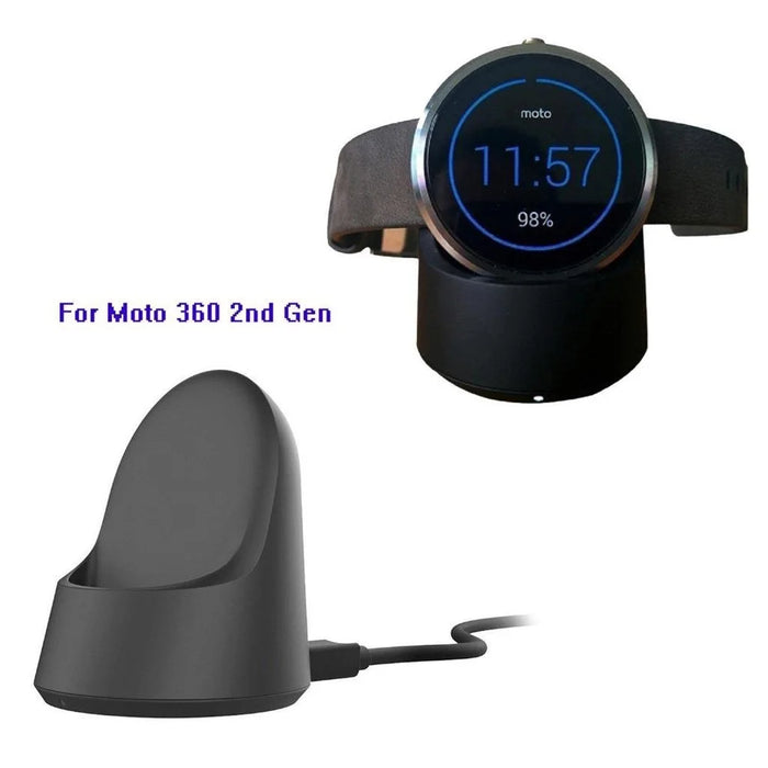 Wireless Charger Cradle Dock for Moto 360 2nd Gen 42mm & 46mm Smart Watch - 1