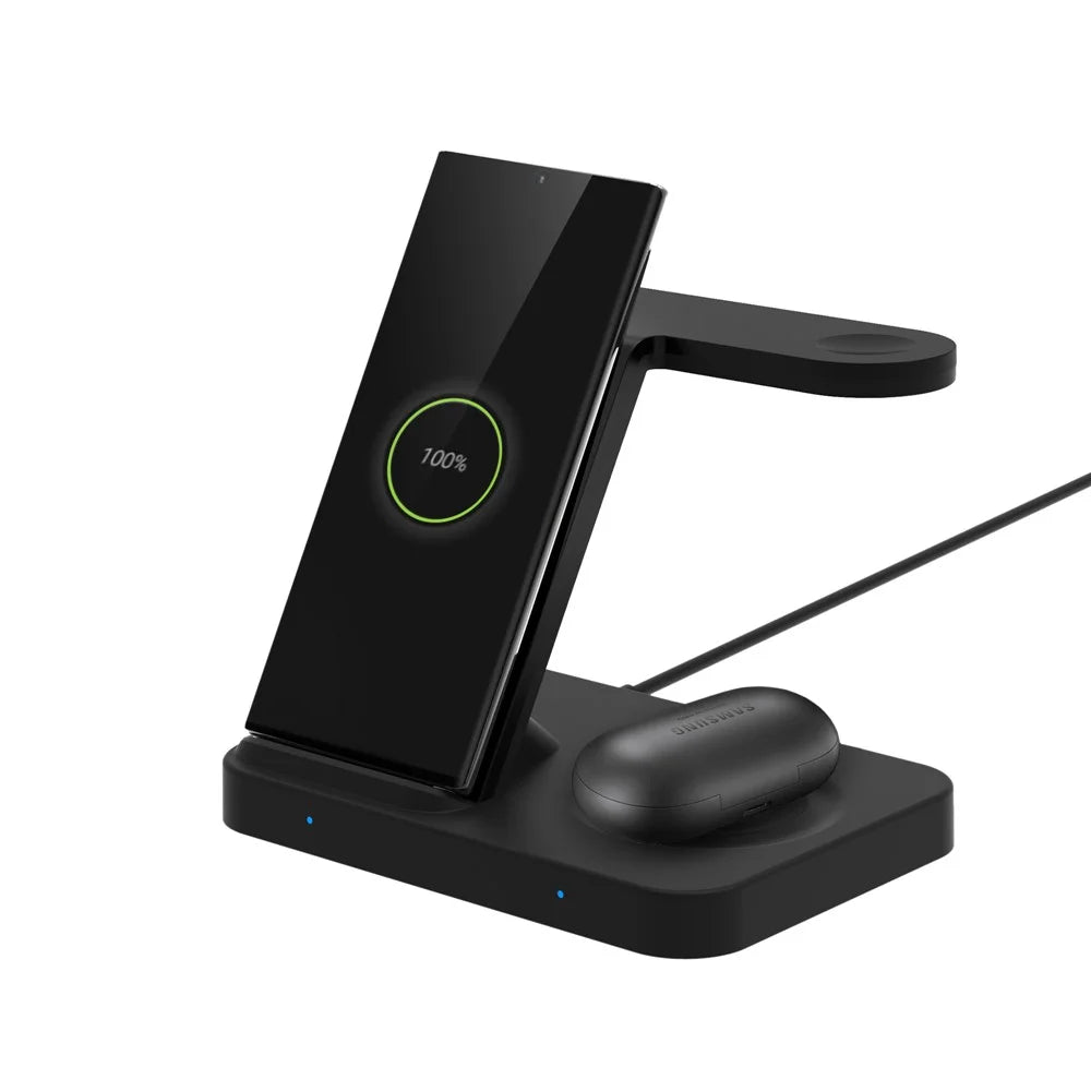F15 3-in-1 Wireless Charger Stand Qi 15W Fast Charging Station for Phone / iWatch / AirPods - 3