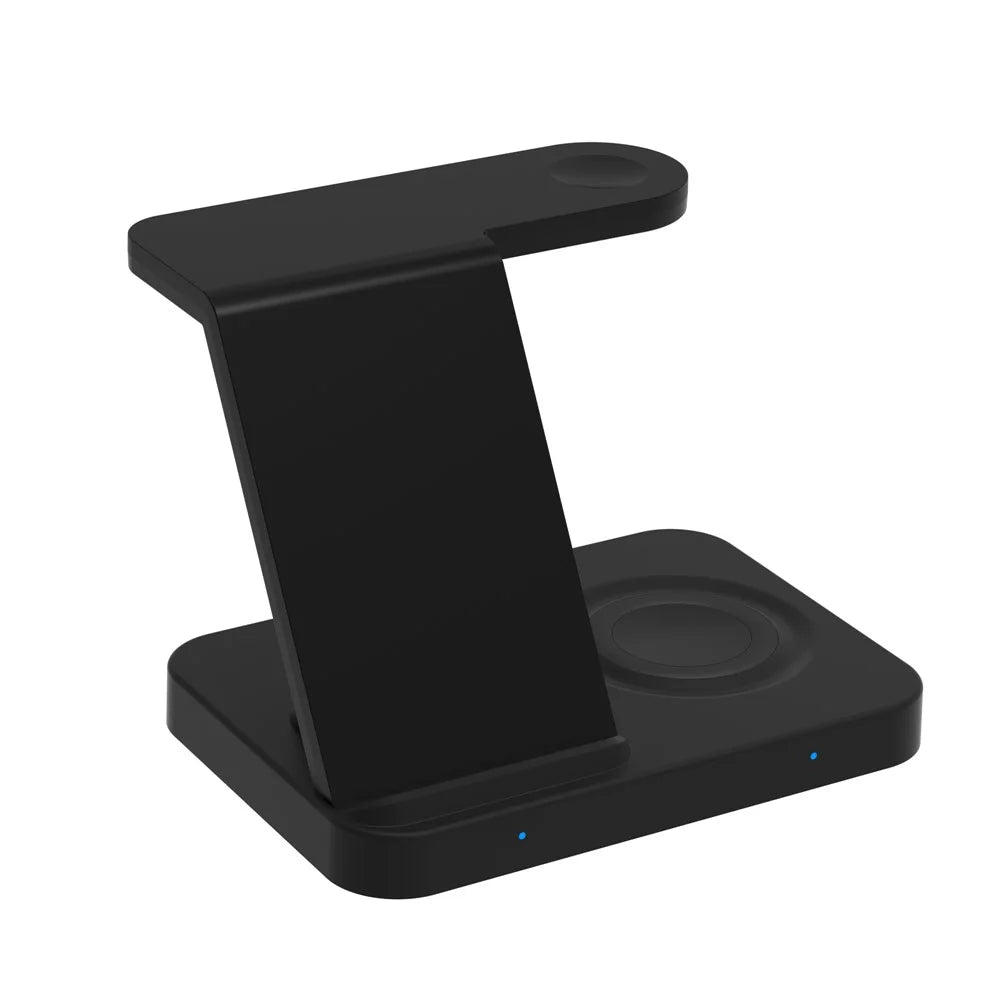 F15 3-in-1 Wireless Charger Stand Qi 15W Fast Charging Station for Phone / iWatch / AirPods - 6