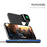 3-in-1 Desktop Vertical 15W Wireless Charger Stand for iPhone/Apple Watch/Airpods - Black - 5