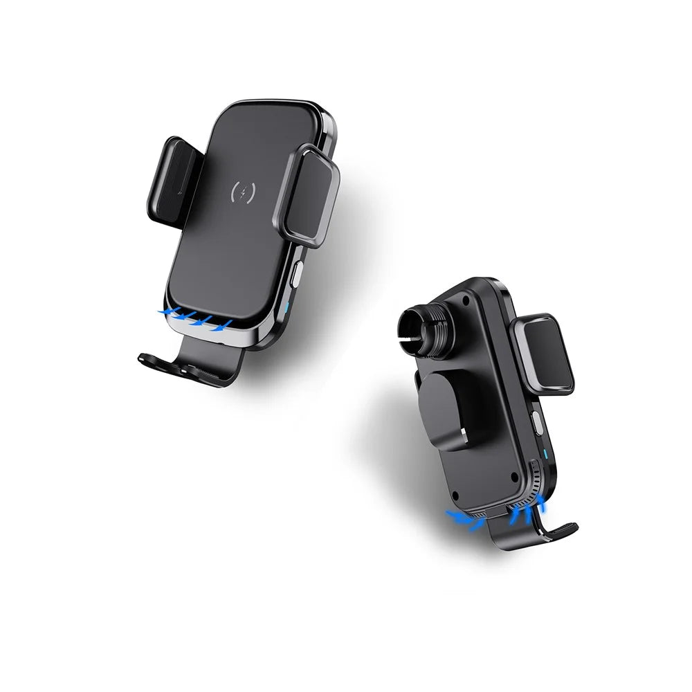 15W Car Gravity Bracket Car Air Outlet Navigation Aluminum Alloy Mini Mobile Phone Bracket - 6