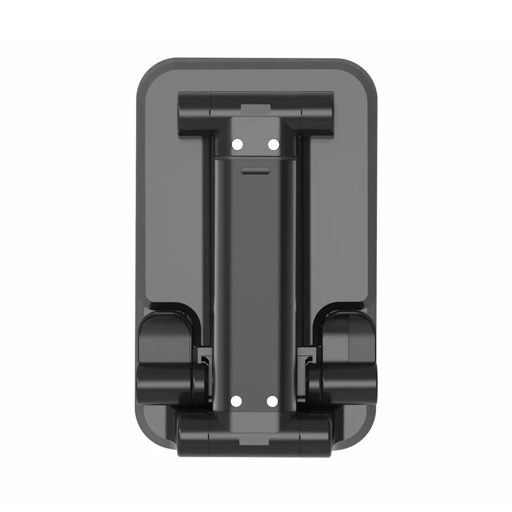 2-in-1 Wireless Charger Stand 10W Foldable Fast Charging Phone Earphone Station Dock - Black - 4