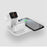 WS14 3-in-1 Wireless Charger Stand Qi Fast Charging Station for Apple Watch + AirPods + Phone Station Dock - White - 1