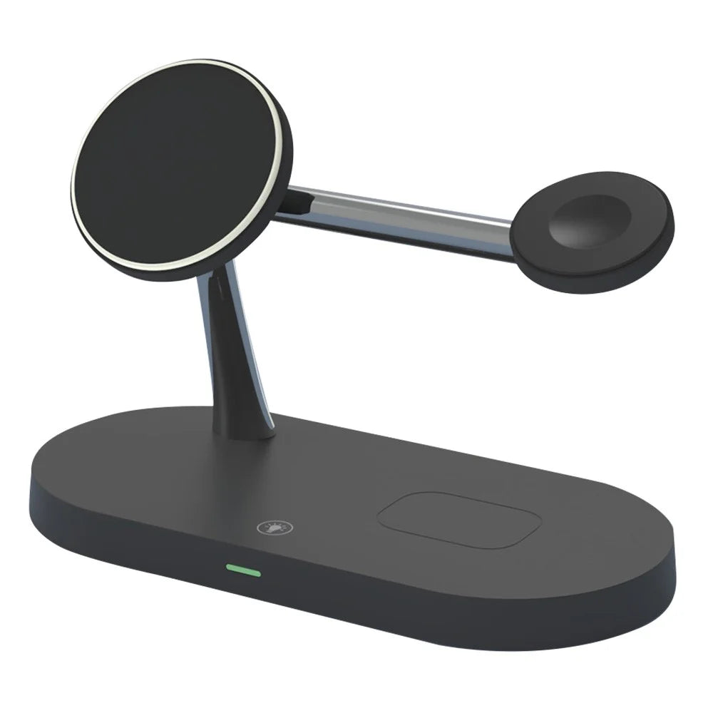 T268 5 in 1 Magnetic Wireless Charger for iPhone / Apple Watch / AirPods Charging Station - Black - 2