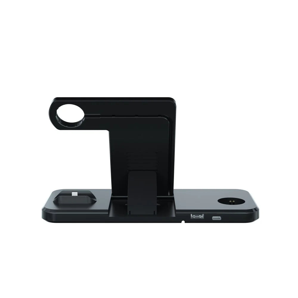 N60 3 in 1 Wireless Charger Stand Dock Station with Handheld Fan LED Light for iPhone Huawei - 3