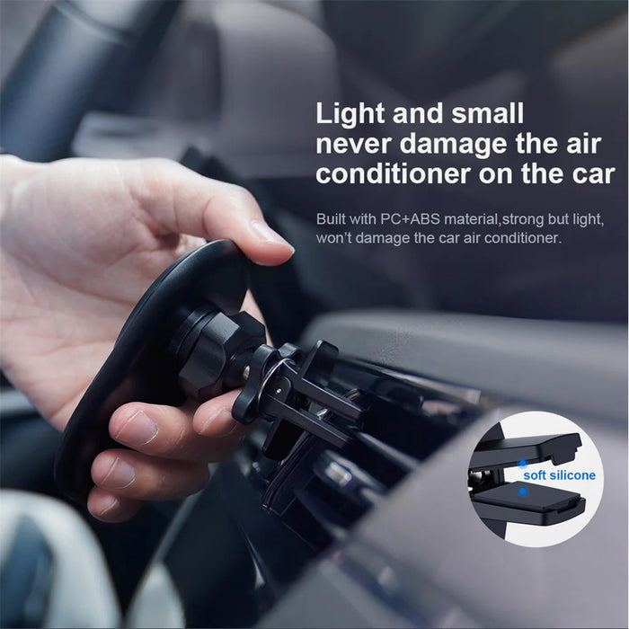 NILLKIN MagRoad Lite Magnetic Car Air Vent Mobile Holder Clip Mount Support Bracket for iPhone 12 - 5