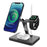 GY-Z9T 4-in-1 Magnetic Wireless Charging Dock Cradle Charger Stand for iPhone 12 Series/Apple Watch/AirPods/Apple Pencil - Black - 2