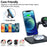GY-Z9T 4-in-1 Magnetic Wireless Charging Dock Cradle Charger Stand for iPhone 12 Series/Apple Watch/AirPods/Apple Pencil - Black - 5