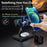 GY-Z9T 4-in-1 Magnetic Wireless Charging Dock Cradle Charger Stand for iPhone 12 Series/Apple Watch/AirPods/Apple Pencil - Black - 7