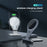 NILLKIN NKT11 Foldable Magnetic Wireless Fast Charger Phone Charging Stand Mount for iPhone - Silver - 3