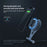 NILLKIN NKT11 Foldable Magnetic Wireless Fast Charger Phone Charging Stand Mount for iPhone - Silver - 5