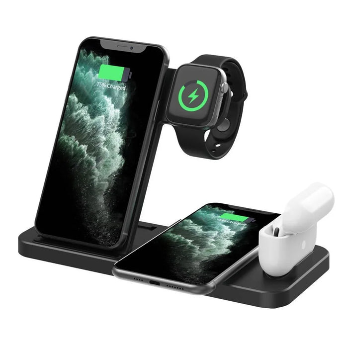 W30-2 4 in 1 Multifunctional Wireless Magnetic Charger Portable Wireless Fast Charging Stand for Apple Devices - 1