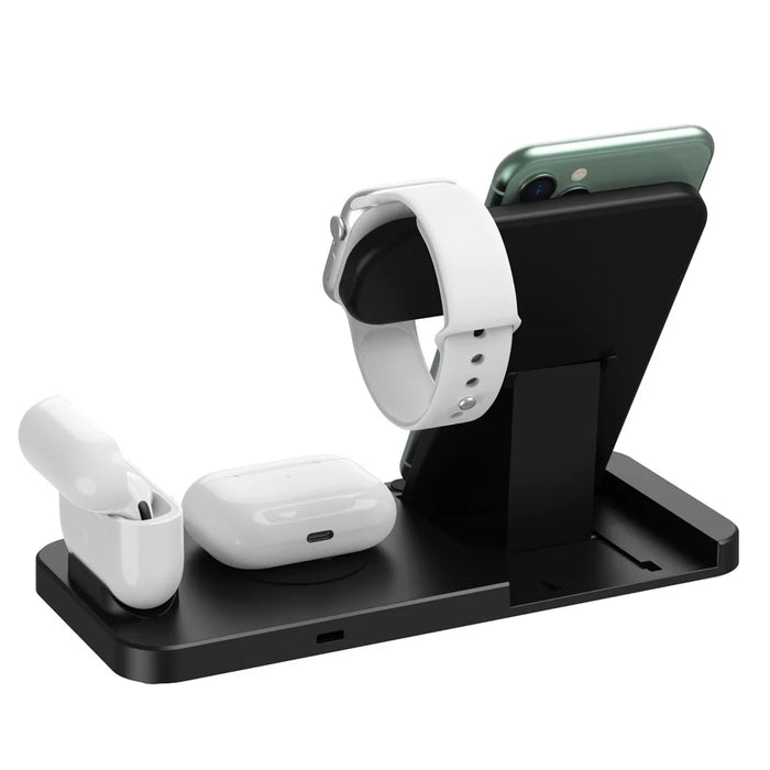 W30-2 4 in 1 Multifunctional Wireless Magnetic Charger Portable Wireless Fast Charging Stand for Apple Devices - 5