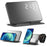 4 in 1 LED Digital Temperature Display Alarm Clock 15W Wireless Charger Stand - 1