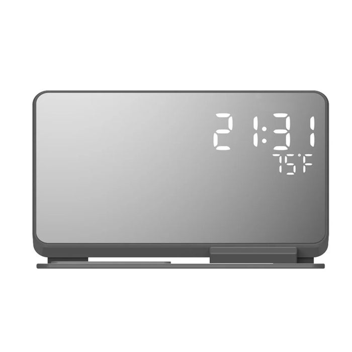 4 in 1 LED Digital Temperature Display Alarm Clock 15W Wireless Charger Stand - 2
