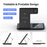X455 Foldable 3-in-1 15W Wireless Charger Desktop Qi Fast Charging Stand Dock for iPhone Android iWatch AirPods - Black - 7