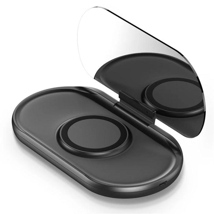 Upgraded Magnetic 15W Fast Charging Station HUD HD Anti-slip Car Wireless Charger with Phone Holder - 1