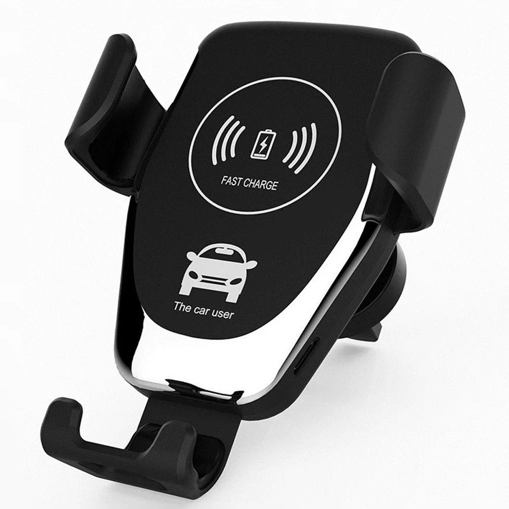 Q12 10W Car Air Vent Mount Gravity Phone Holder Wireless Charger Cellphone Charging Stand - 1