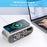 W628 Alarm Clock 15W Wireless Charger Thermometer Calendar Snooze Functions Alarm - Silver - 2