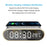 W628 Alarm Clock 15W Wireless Charger Thermometer Calendar Snooze Functions Alarm - Silver - 5