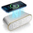 W628 Alarm Clock 15W Wireless Charger Thermometer Calendar Snooze Functions Alarm - Silver - 7